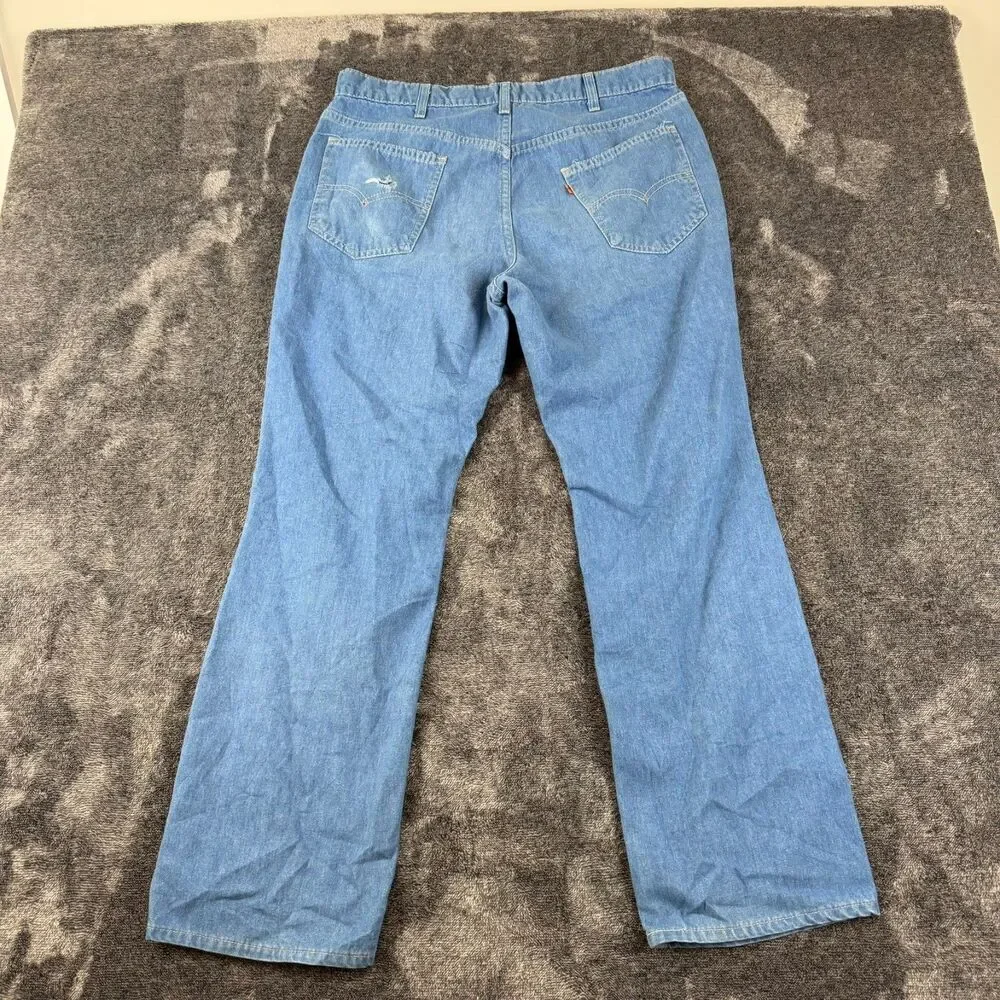 Vtg 80's Levi's Bootcut Orange Tab Denim Jeans Men's 36X36(34X29) Made In USA